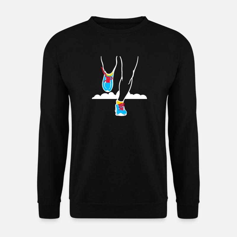 Laufen Rennen Joggen Marathon Halbmarathon Sport - Unisex Pullover - Schwarz