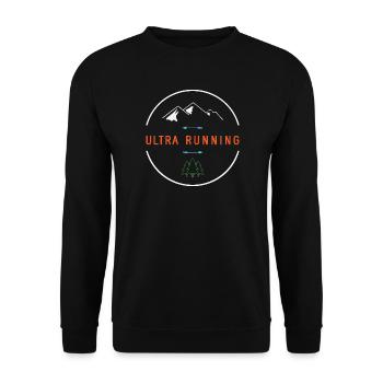 Ultra course - Sweat-shirt Unisexe - noir - Devant - Alina (178cm) & Michal (187cm)