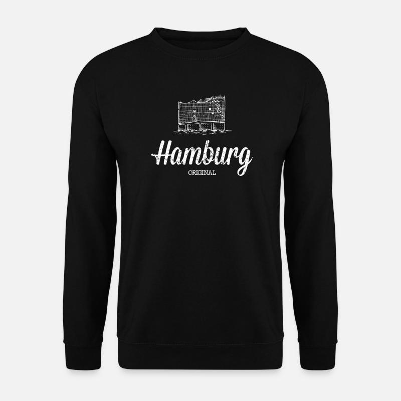 Hamburg Original Elbphilharmonie - Unisex Pullover - Schwarz