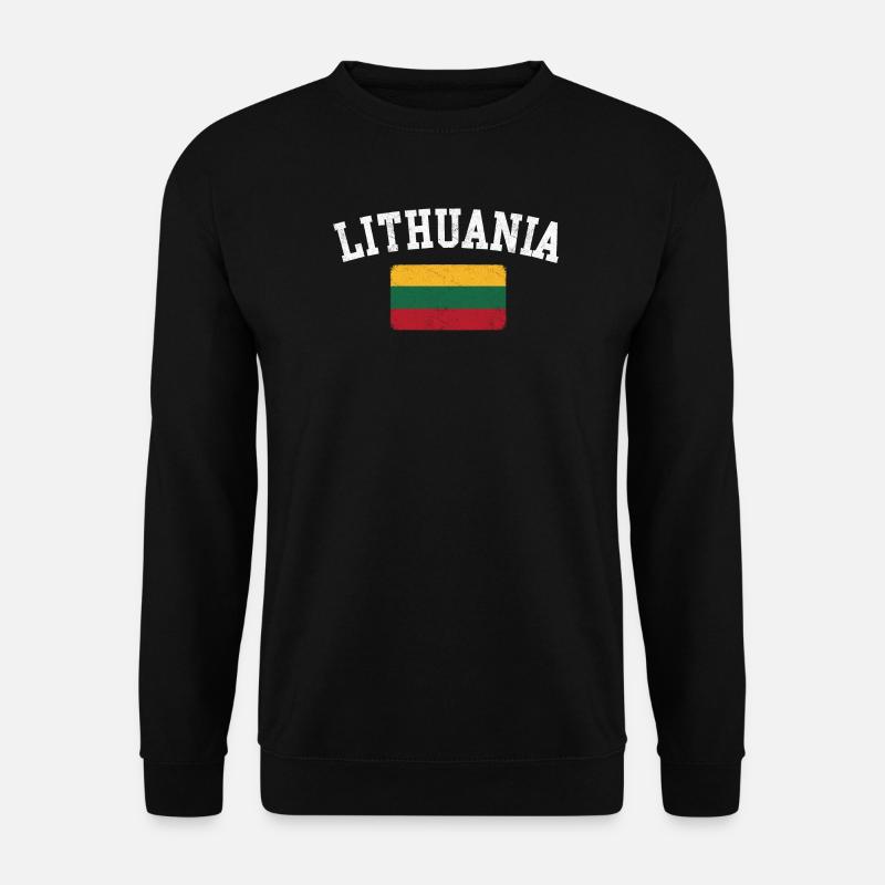 Lithuania Arch Flag Tee - Unisex Sweatshirt - black