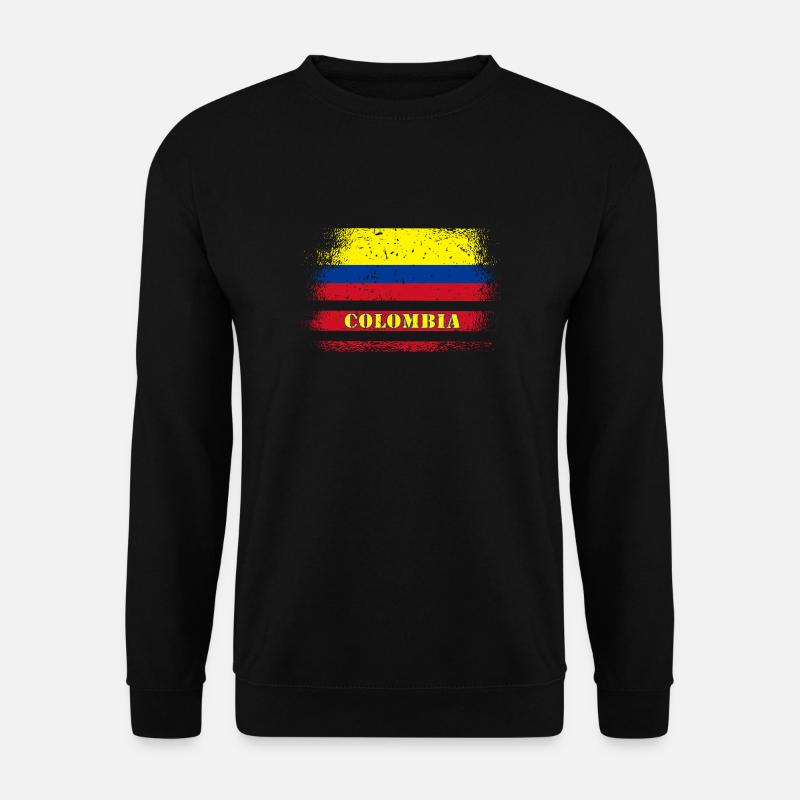Drapeau vintage de Colombie / idée cadeau - Sweat-shirt Unisexe - noir