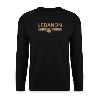 Liban Beyrouth Libanais Libanais Libanais LBN - Sweat-shirt Unisexe - noir - Devant - Alina (178cm) & Michal (187cm)