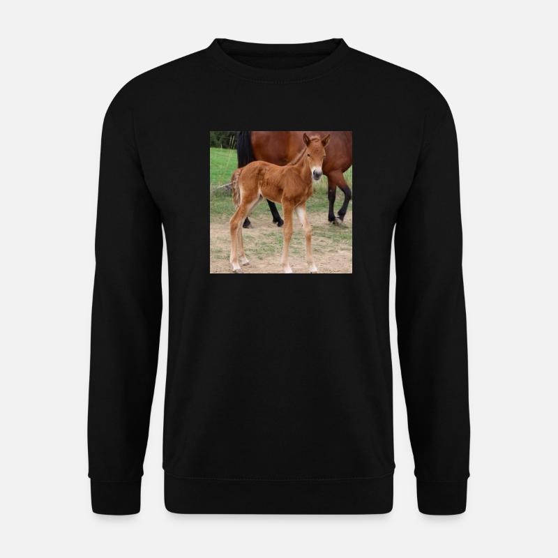 Pferd Pferdeposter - Unisex Pullover - Schwarz