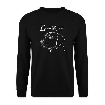 Labrador Retriever Portrait - Unisex Sweatshirt - black - Front - Alina (178cm) & Michal (187cm)
