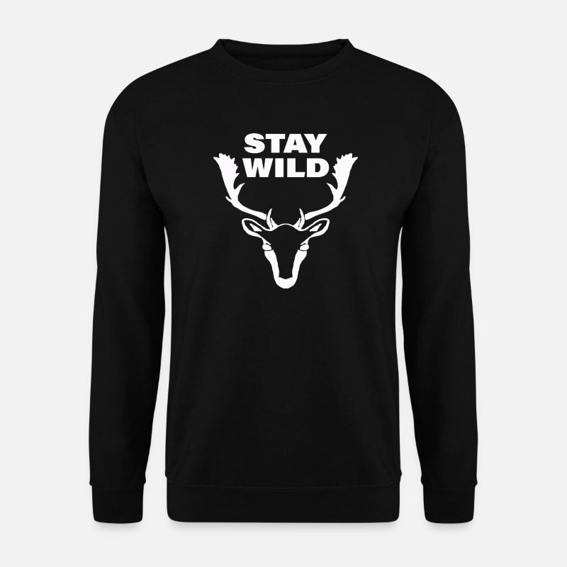 STAY WILD - Unisex Sweatshirt - black