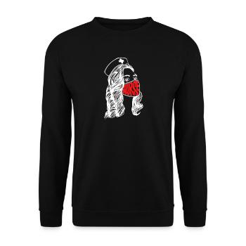 Nurse Nurse Nurse Profession - Unisex Sweatshirt - black - Front - Alina (178cm) & Michal (187cm)