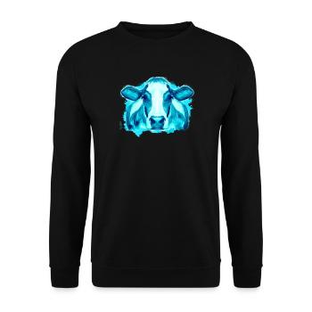 Vache Vaches - Sweat-shirt Unisexe - noir - Devant - Alina (178cm) & Michal (187cm)