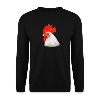 Illustration de jeu de couleur de tête - Sweat-shirt Unisexe - noir - Devant - Alina (178cm) & Michal (187cm)