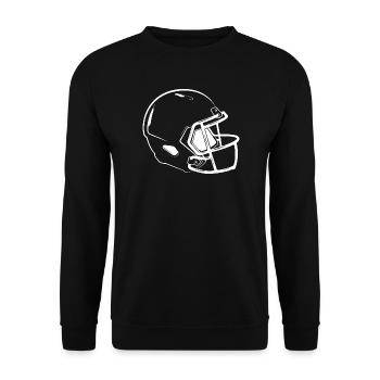 Casque de football américain Icône de l’équipe de fans - Sweat-shirt Unisexe - noir - Devant - Alina (178cm) & Michal (187cm)