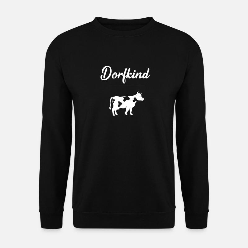 dorfkind Kühe - Unisex Pullover - Schwarz