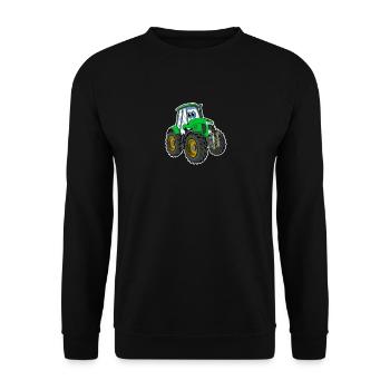 tractor - Unisex Sweatshirt - black - Front - Alina (178cm) & Michal (187cm)