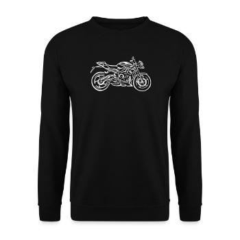 Street Triple 765 RS Motorrad - Unisex Pullover - Schwarz - Vorne - Alina (178cm) & Michal (187cm)
