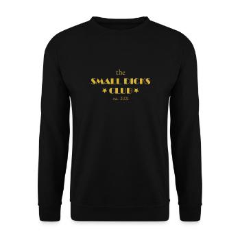 Petit cadeau de fête de pénis année 2021 du club de petites bites - Sweat-shirt Unisexe - noir - Devant - Alina (178cm) & Michal (187cm)