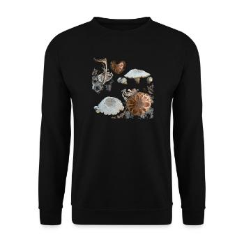 Mycètes - Sweat-shirt Unisexe - noir - Devant - Alina (178cm) & Michal (187cm)