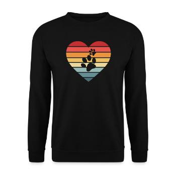 Hund Hunde - Unisex Pullover - Schwarz - Vorne - Alina (178cm) & Michal (187cm)