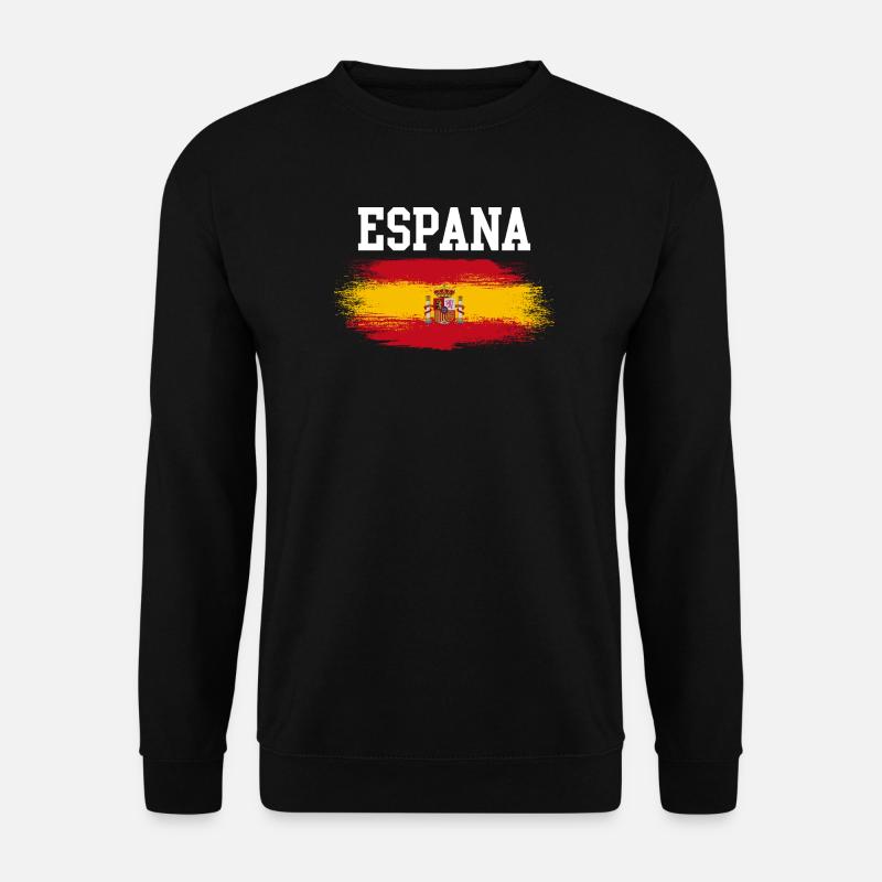 Espana Flaggenbürste - Unisex Pullover - Schwarz