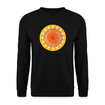 Porte des étoiles Confiance dans la vie - Sonja Ariel - Sweat-shirt Unisexe - noir - Devant - Alina (178cm) & Michal (187cm)
