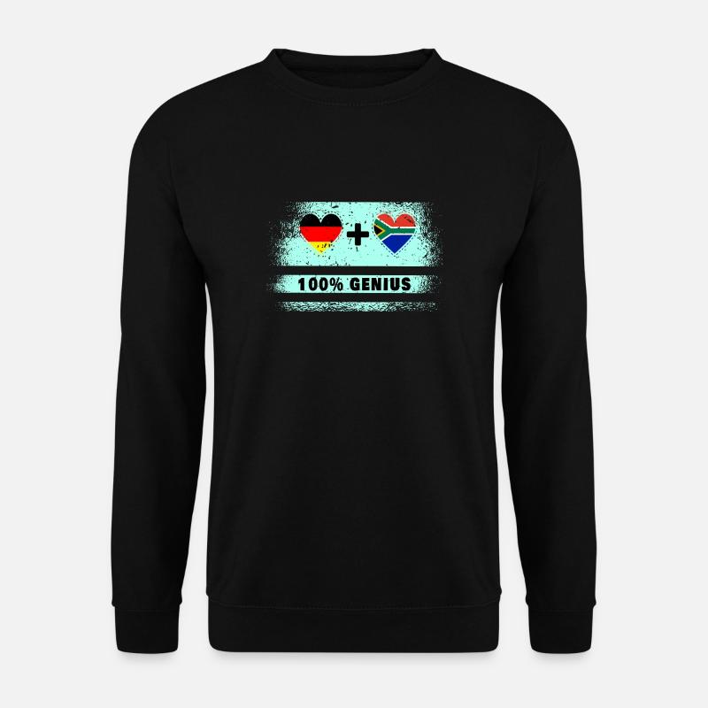 Deutschland und Südafrika 100% Genial / Geschenk - Unisex Pullover - Schwarz