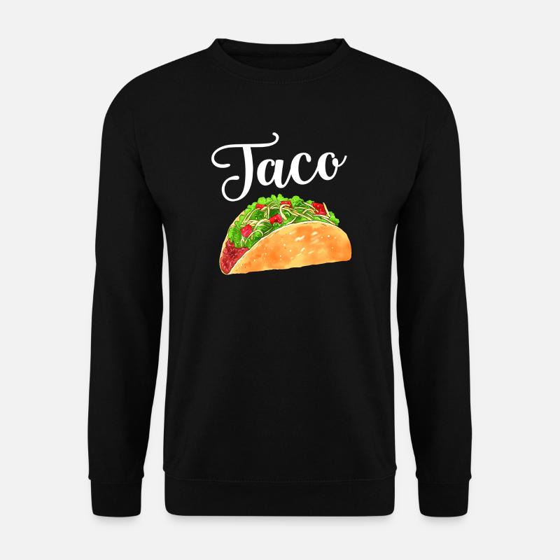 Taco aquarelle - Sweat-shirt Unisexe - noir