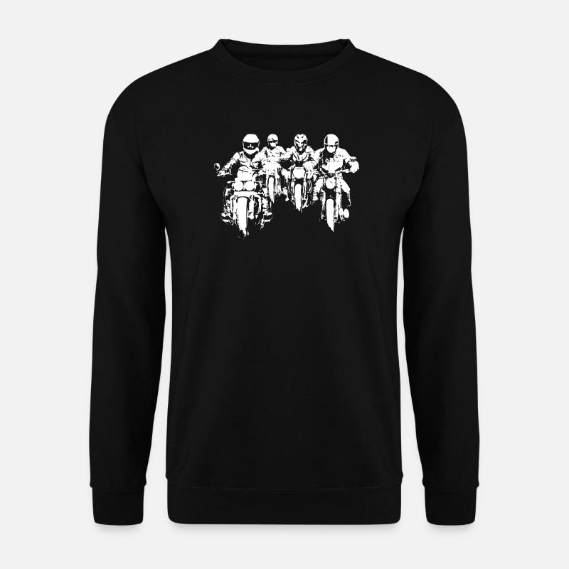 Bikergroup white - Unisex Sweatshirt - black