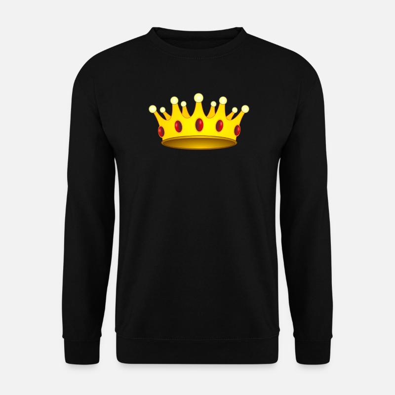 Krone für König oder Königin - Unisex Pullover - Schwarz