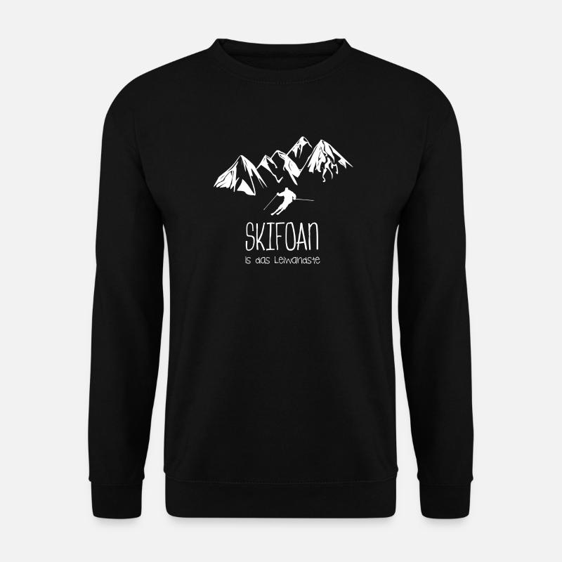 skifahren schifoan is das leiwandste - Unisex Pullover - Schwarz