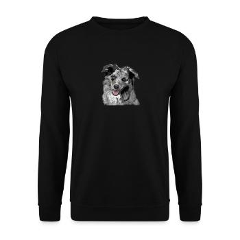 Berger australien - Sweat-shirt Unisexe - noir - Devant - Alina (178cm) & Michal (187cm)