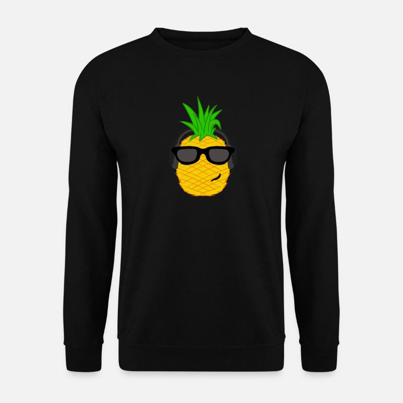 Cool Ananas Karibik Insel Urlaub Chillen Ferien - Unisex Pullover - Schwarz