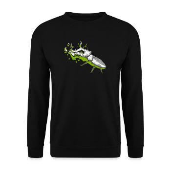 green kite - Unisex Sweatshirt - black - Front - Alina (178cm) & Michal (187cm)