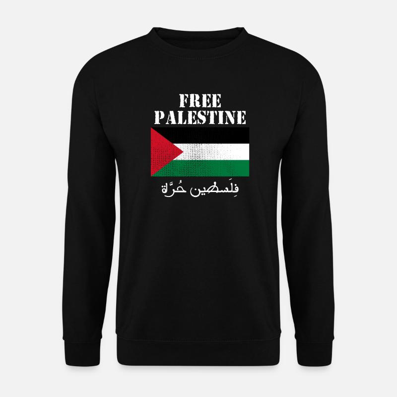 Free Palestine Flag - Unisex Sweatshirt - black