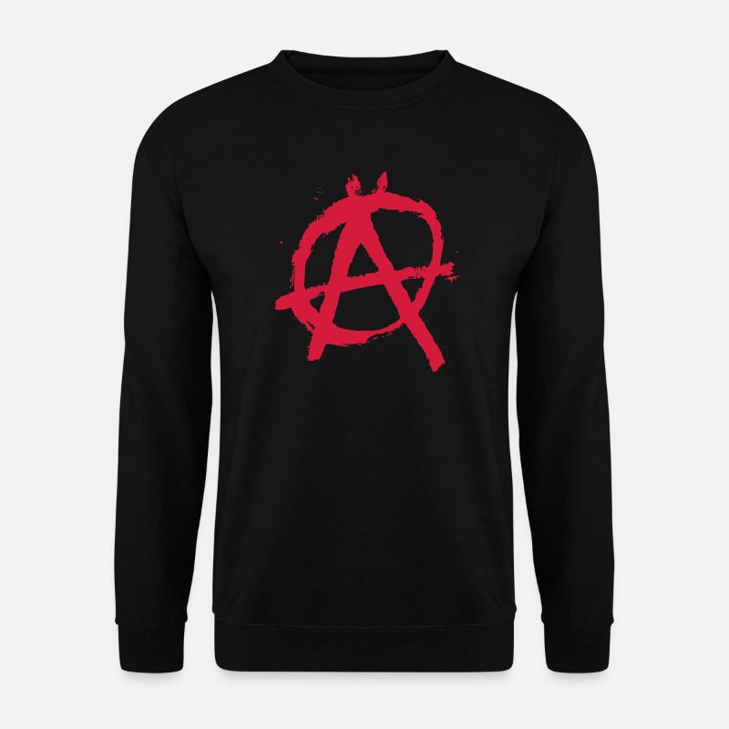 Artful anarchy lettering - Unisex Sweatshirt - black