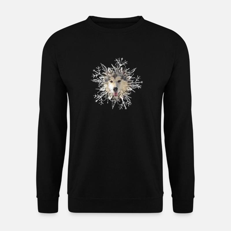 Malamute Kristall - Unisex Pullover - Schwarz