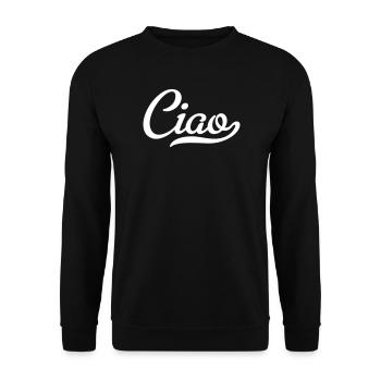 Ciao - Unisex Sweatshirt - black - Front - Alina (178cm) & Michal (187cm)