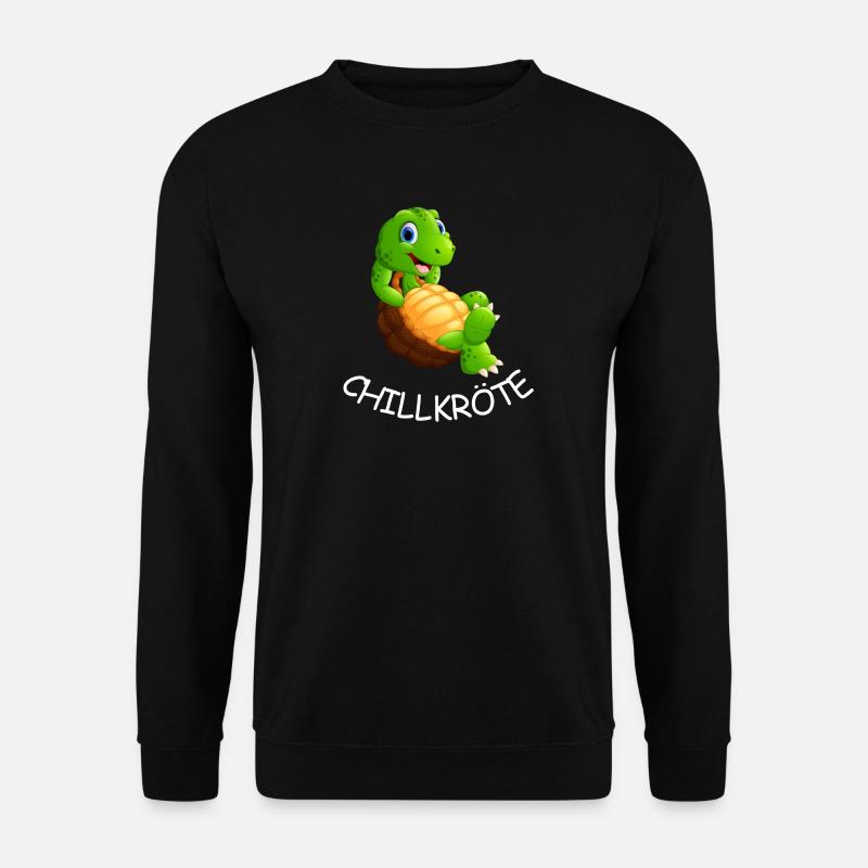 Turtle Chill : Drôle d’animal comique - Sweat-shirt Unisexe - noir
