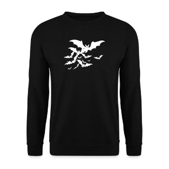 Bats - Unisex Sweatshirt - black - Front - Alina (178cm) & Michal (187cm)