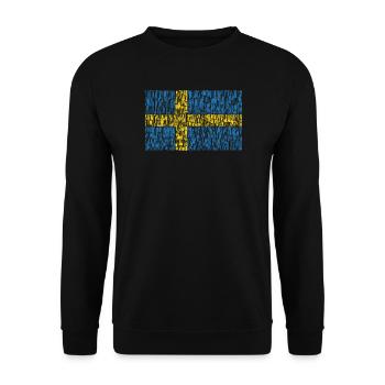 Drapeau de la Suède - Sweat-shirt Unisexe - noir - Devant - Alina (178cm) & Michal (187cm)