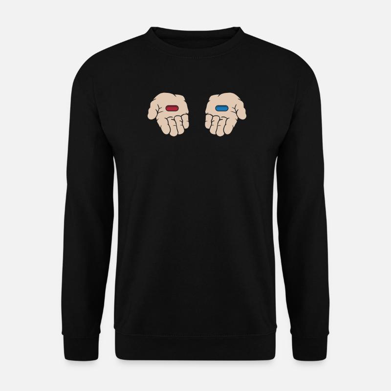 Red Pill Blue Pill - Unisex Sweatshirt - black
