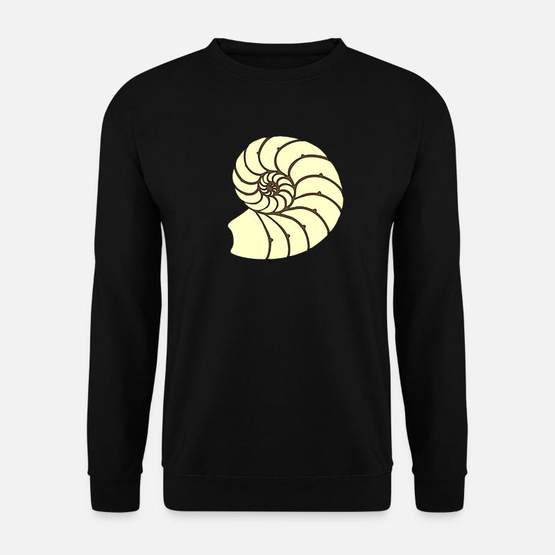 Ammoniten, Urzeitliches Wassertier, Badezimmer - Unisex Pullover - Schwarz