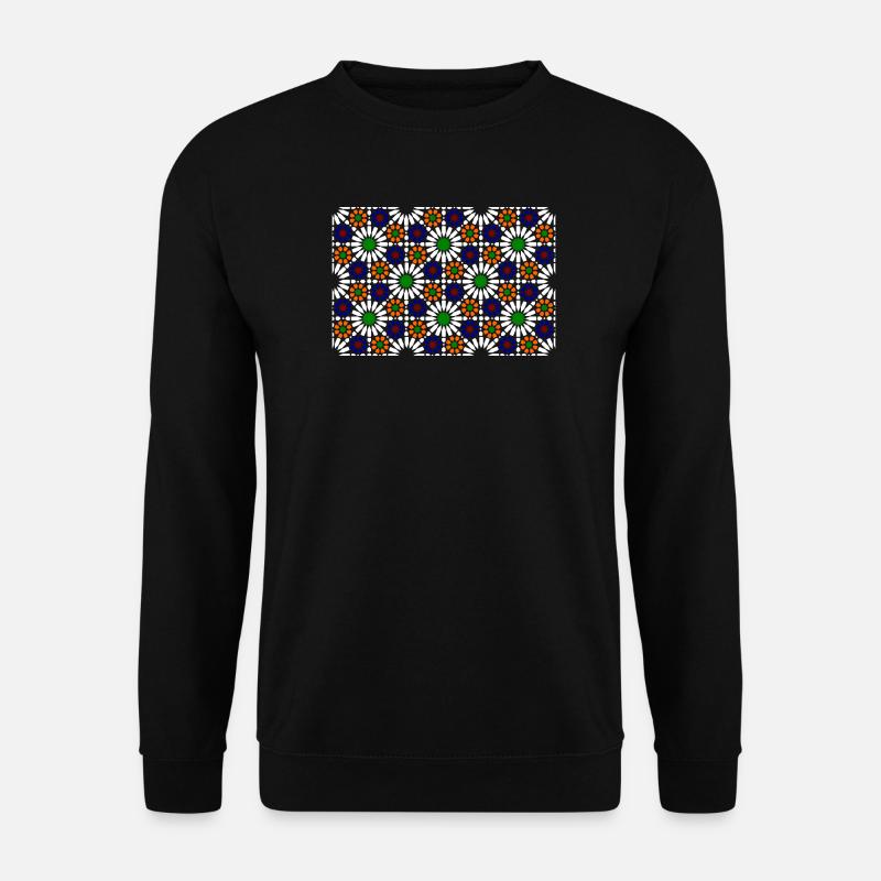 Moorish mosaic (dark) - Unisex Sweatshirt - black