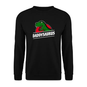 Papa Fête des Pères Fête des Hommes Heureux Papa Père - Sweat-shirt Unisexe - noir - Devant - Alina (178cm) & Michal (187cm)