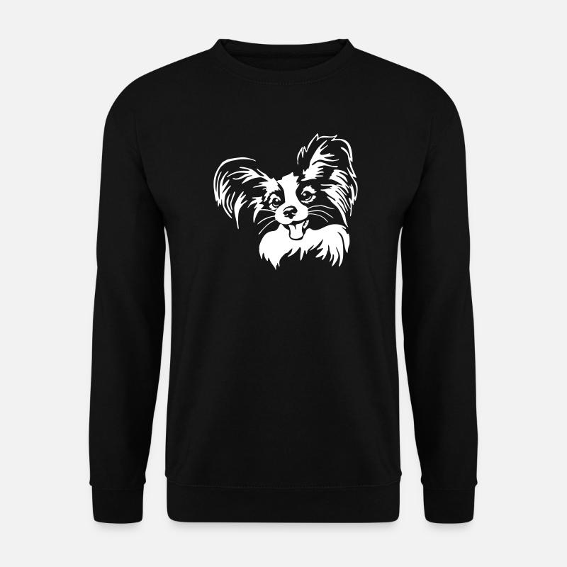 Papillon head "Black Edition" - Unisex Sweatshirt - black