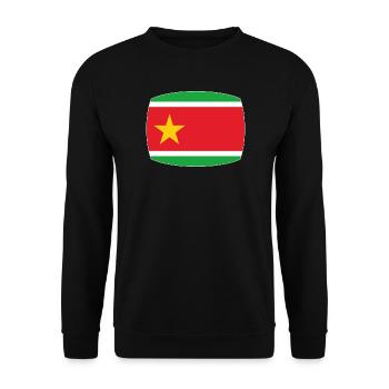 Flagge von Guadeloupe - Unisex Pullover - Schwarz - Vorne - Alina (178cm) & Michal (187cm)