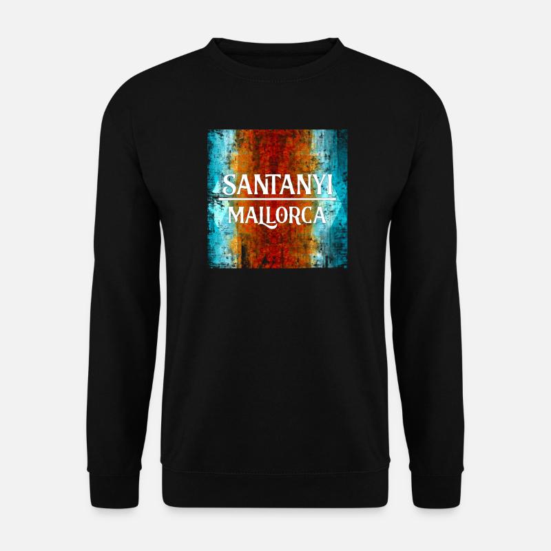 Santanyi Mallorca Urban Style Surreal Art - Unisex Pullover - Schwarz