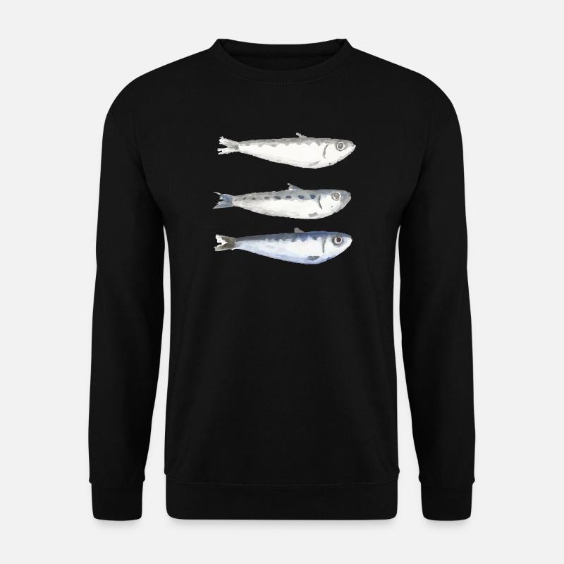 Sardine - Unisex Pullover - Schwarz