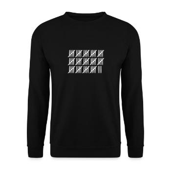 73 birthday tally sheet 73 years old - Unisex Sweatshirt - black - Front - Alina (178cm) & Michal (187cm)
