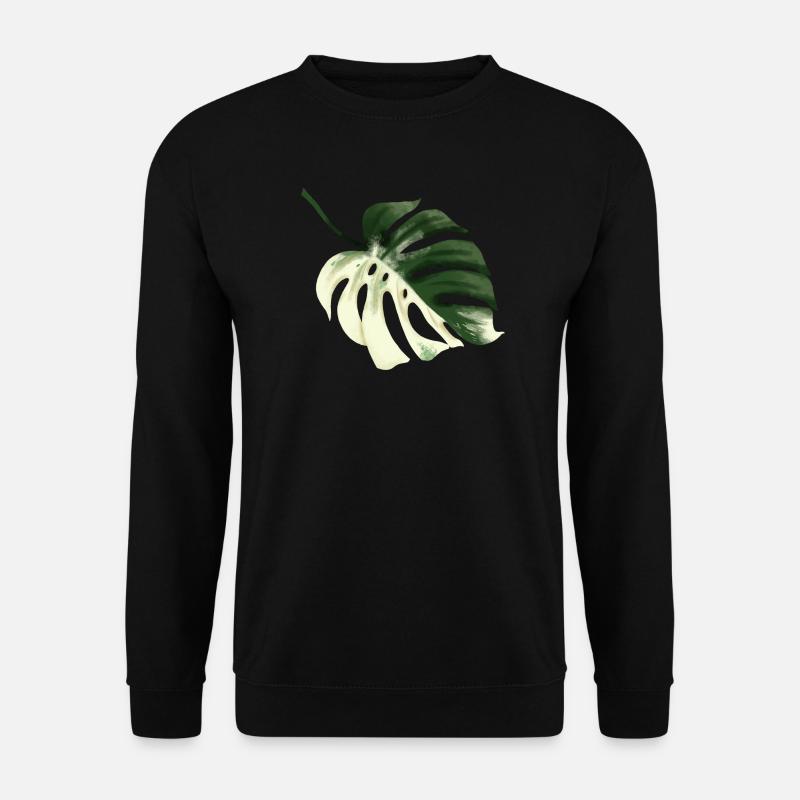 Monstera Premium Design - Unisex Pullover - Schwarz