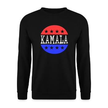 Kamala - Unisex Sweatshirt - black - Front - Alina (178cm) & Michal (187cm)