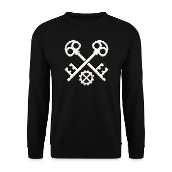 Marque 500 m - Sweat-shirt Unisexe - noir - Devant - Alina (178cm) & Michal (187cm)