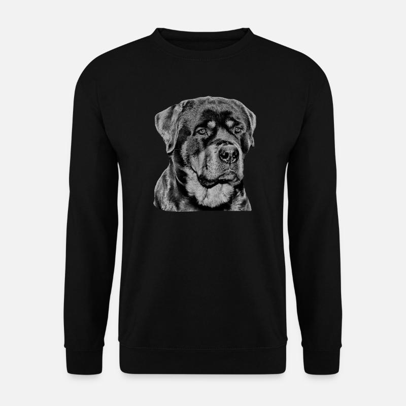 Rottweiler Hundesport Gassi Hundehalter Hundeliebe - Unisex Pullover - Schwarz