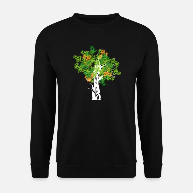 tree baum bäume natur symbol colors Farben - Unisex Pullover - Schwarz